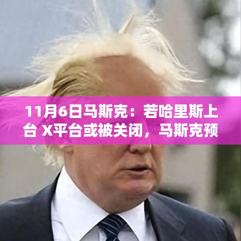 哈里斯上台与马斯克预言成真？X平台革新启幕背后的科技巨擘新宠亮相