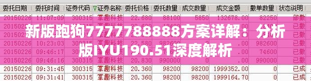 新版跑狗7777788888方案详解：分析版IYU190.51深度解析