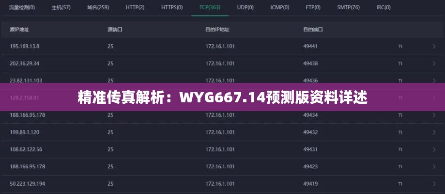 精准传真解析：WYG667.14预测版资料详述