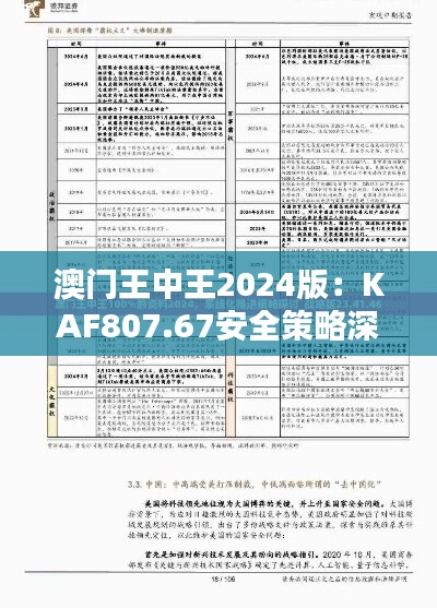 澳门王中王2024版：KAF807.67安全策略深度解析