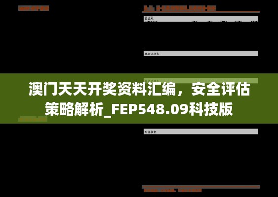 澳门天天开奖资料汇编，安全评估策略解析_FEP548.09科技版