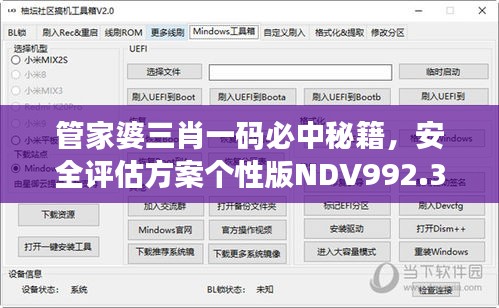 管家婆三肖一码必中秘籍，安全评估方案个性版NDV992.36