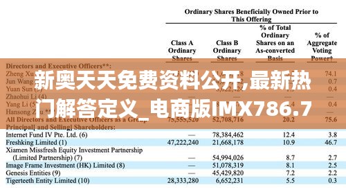 新奥天天免费资料公开,最新热门解答定义_电商版IMX786.74