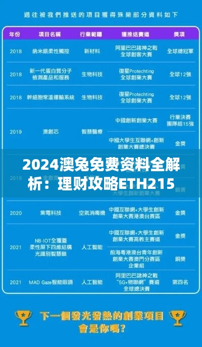 2024澳兔免费资料全解析：理财攻略ETH215.29新方案发布