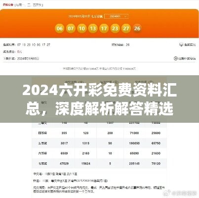 2024六开彩免费资料汇总，深度解析解答精选版LYS642.84