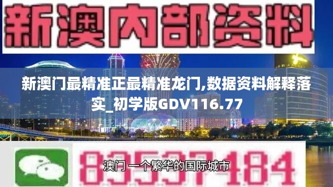 新澳门最精准正最精准龙门,数据资料解释落实_初学版GDV116.77