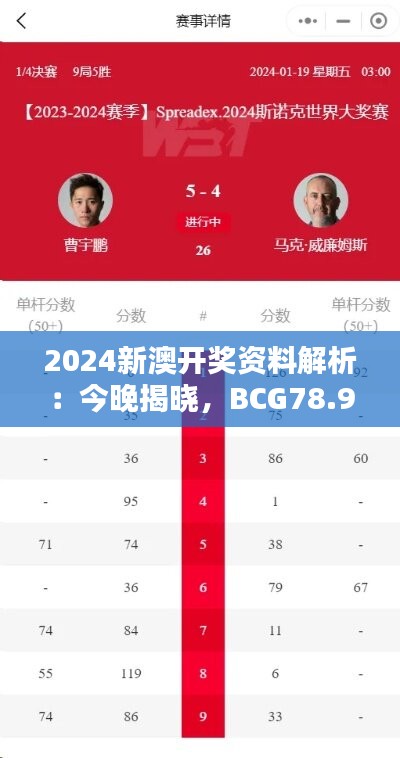 2024新澳开奖资料解析：今晚揭晓，BCG78.97详解一览