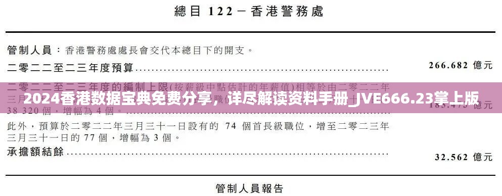 2024香港数据宝典免费分享，详尽解读资料手册_JVE666.23掌上版