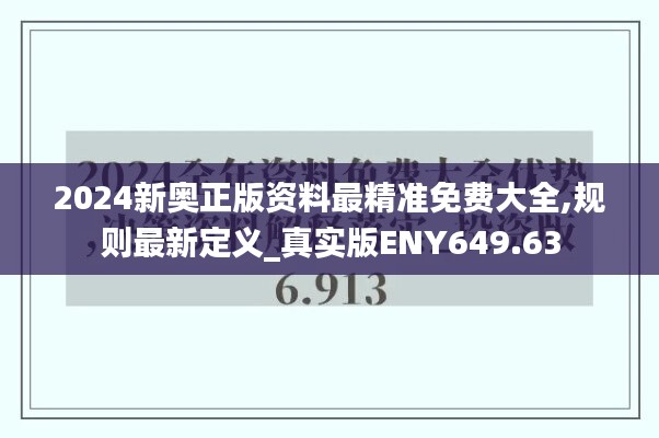 2024新奥正版资料最精准免费大全,规则最新定义_真实版ENY649.63