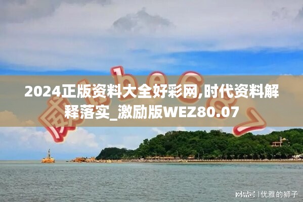 2024正版资料大全好彩网,时代资料解释落实_激励版WEZ80.07