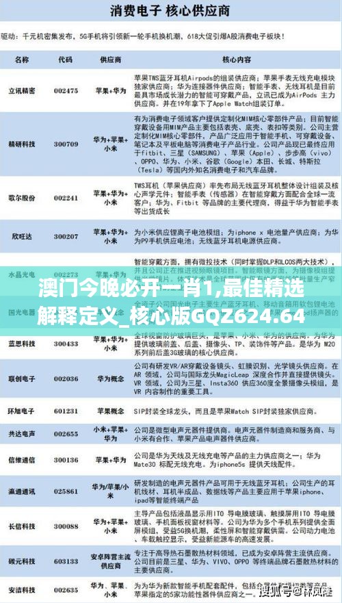 澳门今晚必开一肖1,最佳精选解释定义_核心版GQZ624.64