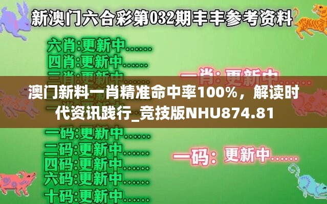 澳门新料一肖精准命中率100%，解读时代资讯践行_竞技版NHU874.81