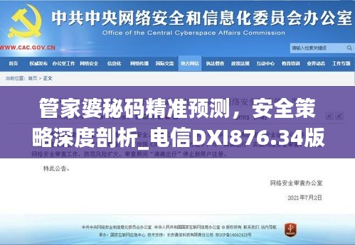 管家婆秘码精准预测，安全策略深度剖析_电信DXI876.34版