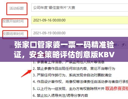 张家口管家婆一票一码精准验证，安全策略评估创意版KBV789.23