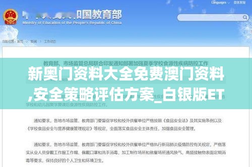 新奥门资料大全免费澳门资料,安全策略评估方案_白银版ETA292