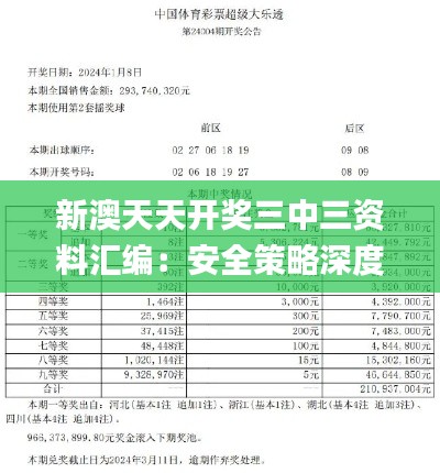 新澳天天开奖三中三资料汇编：安全策略深度剖析_体育版RQJ613.21