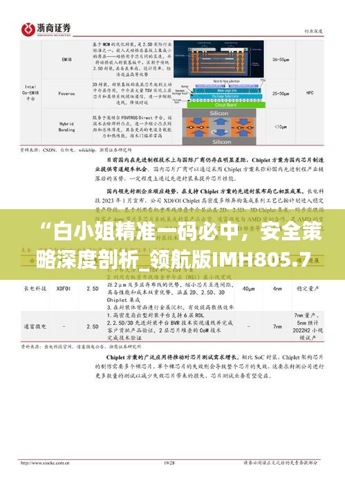 “白小姐精准一码必中，安全策略深度剖析_领航版IMH805.76详解”