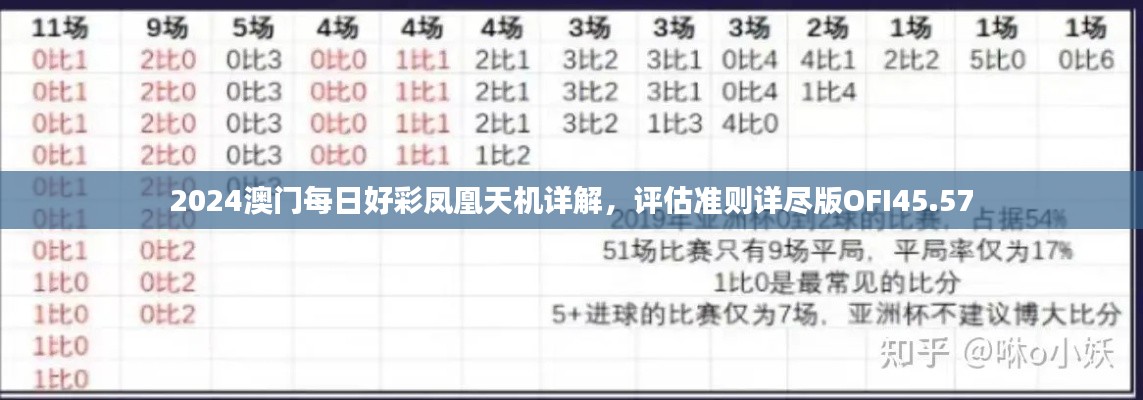 2024澳门每日好彩凤凰天机详解，评估准则详尽版OFI45.57