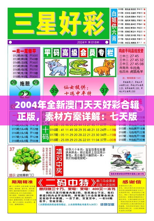 2004年全新澳门天天好彩合辑正版，素材方案详解：七天版HIB414.72