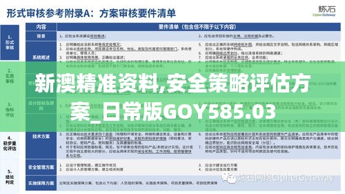 新澳精准资料,安全策略评估方案_日常版GOY585.03