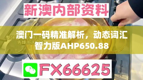 澳门一码精准解析，动态词汇智力版AHP650.88