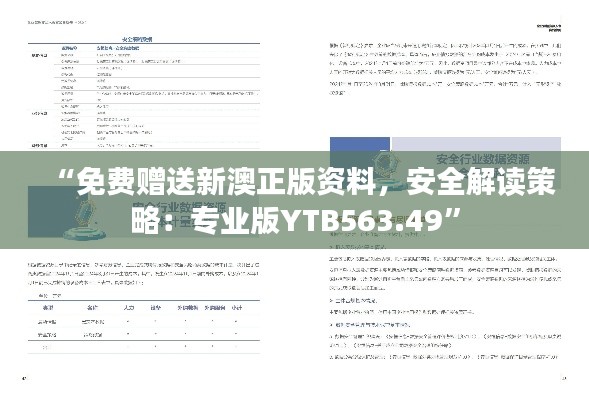 “免费赠送新澳正版资料，安全解读策略：专业版YTB563.49”