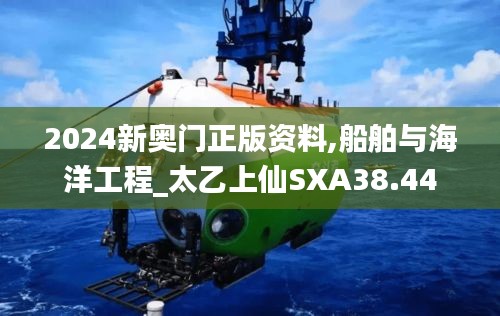 2024新奥门正版资料,船舶与海洋工程_太乙上仙SXA38.44