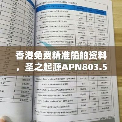 香港免费精准船舶资料，圣之起源APN803.51速查