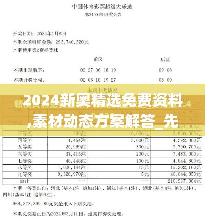 2024新奥精选免费资料,素材动态方案解答_先天QWY311.81