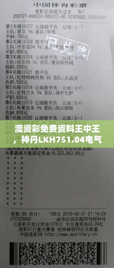 澳资彩免费资料王中王，神丹LKH751.04电气工程秘籍