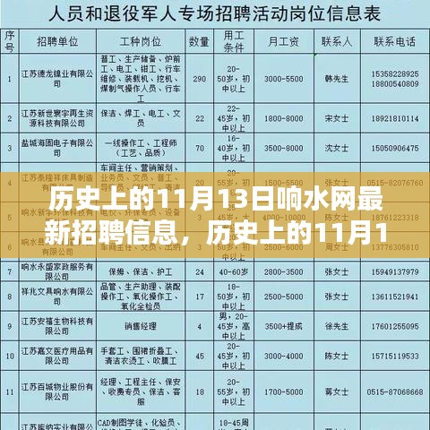 历史上的11月13日响水网招聘深度解析与最新信息一览