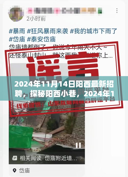 阳西最新招聘与隐藏特色小店探秘，2024年11月14日新星招聘与小巷风情