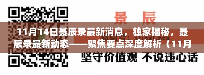 独家揭秘，聂辰录最新动态深度解析（11月14日专稿）