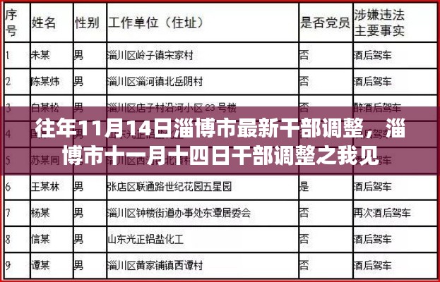 淄博市最新干部调整解析，我的观察与见解