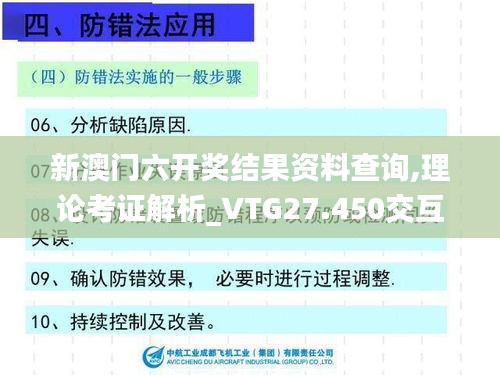 新澳门六开奖结果资料查询,理论考证解析_VTG27.450交互版