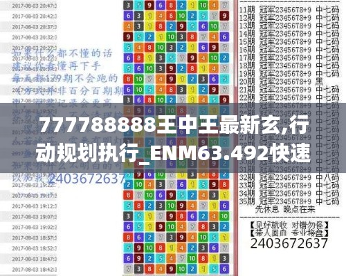 777788888王中王最新玄,行动规划执行_ENM63.492快速版