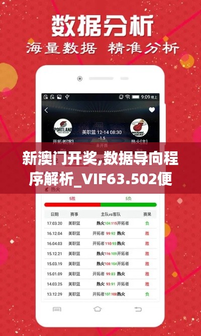 新澳门开奖,数据导向程序解析_VIF63.502便携版