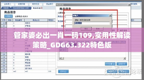 管家婆必出一肖一码109,实用性解读策略_GDG63.322特色版