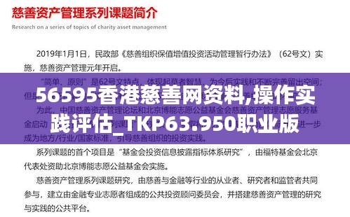 56595香港慈善网资料,操作实践评估_TKP63.950职业版