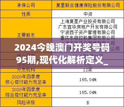 2024今晚澳门开奖号码95期,现代化解析定义_NUA63.850个性版