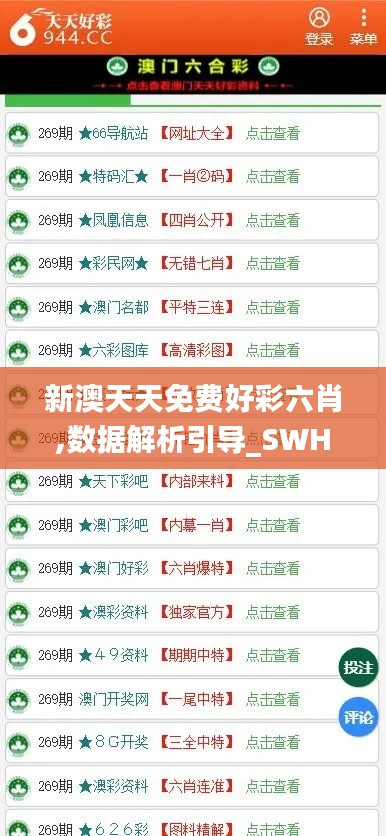 新澳天天免费好彩六肖,数据解析引导_SWH63.778专属版