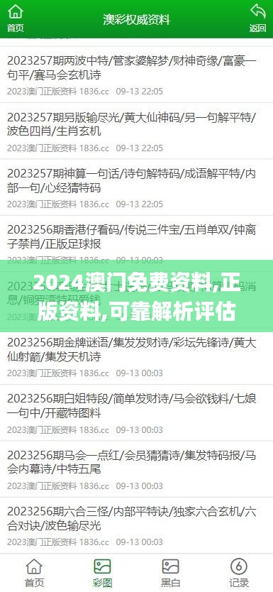 2024澳门免费资料,正版资料,可靠解析评估_FKG6.21.23随行版