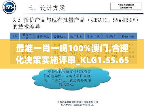 最准一肖一吗100%澳门,合理化决策实施评审_KLG1.55.65携带版