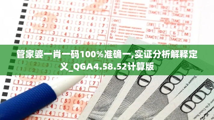 管家婆一肖一码100%准确一,实证分析解释定义_QGA4.58.52计算版