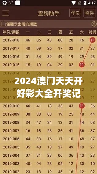 2024澳门天天开好彩大全开奖记录走势图,特质解答解释落实_SXY2.64.52精选版