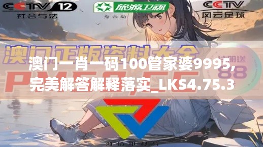 澳门一肖一码100管家婆9995,完美解答解释落实_LKS4.75.35普及版