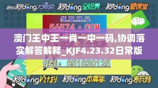 澳门王中王一肖一中一码,协调落实解答解释_KJF4.23.32日常版