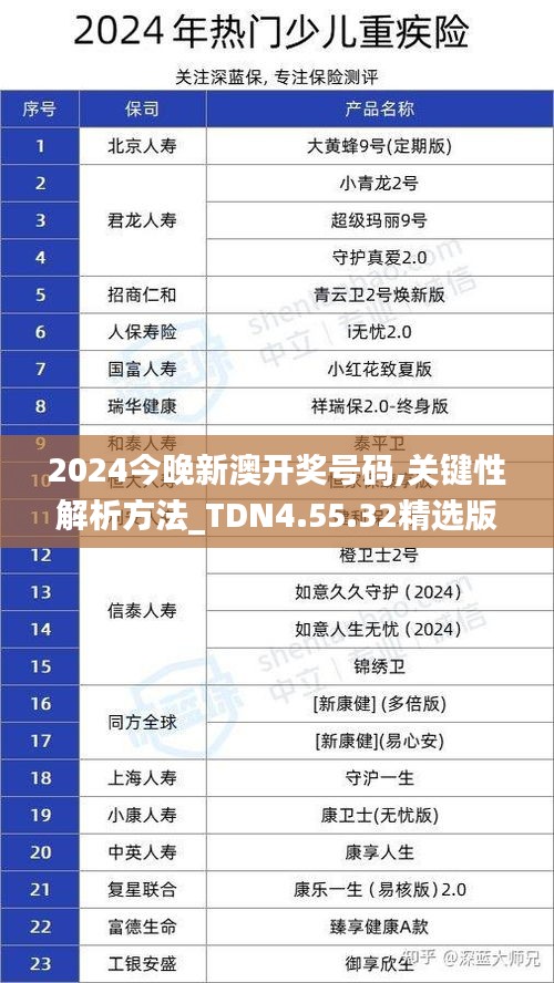 2024今晚新澳开奖号码,关键性解析方法_TDN4.55.32精选版