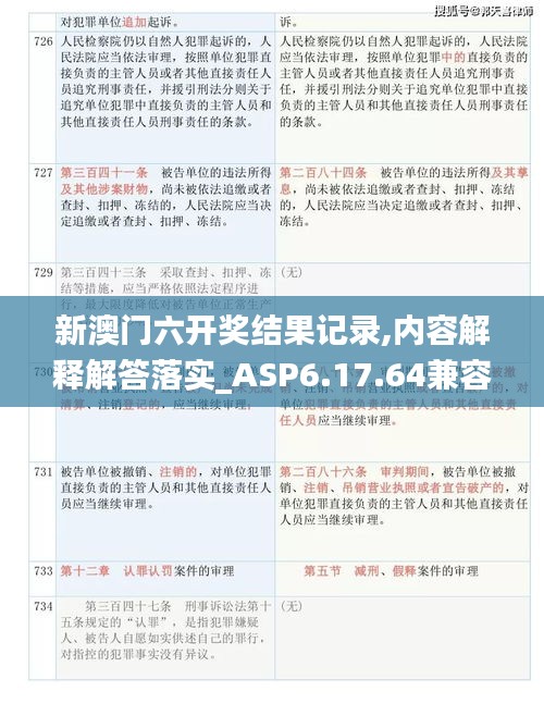 新澳门六开奖结果记录,内容解释解答落实_ASP6.17.64兼容版