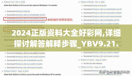 2024正版资料大全好彩网,详细探讨解答解释步骤_YBV9.21.25百搭版